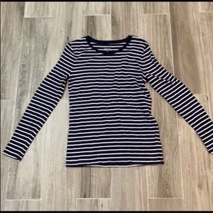 Merona LongSleeved Striped Tee Size Large